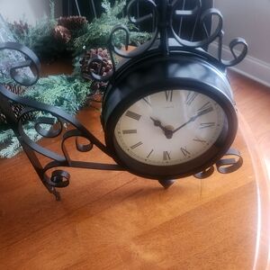 Double sided wall clock